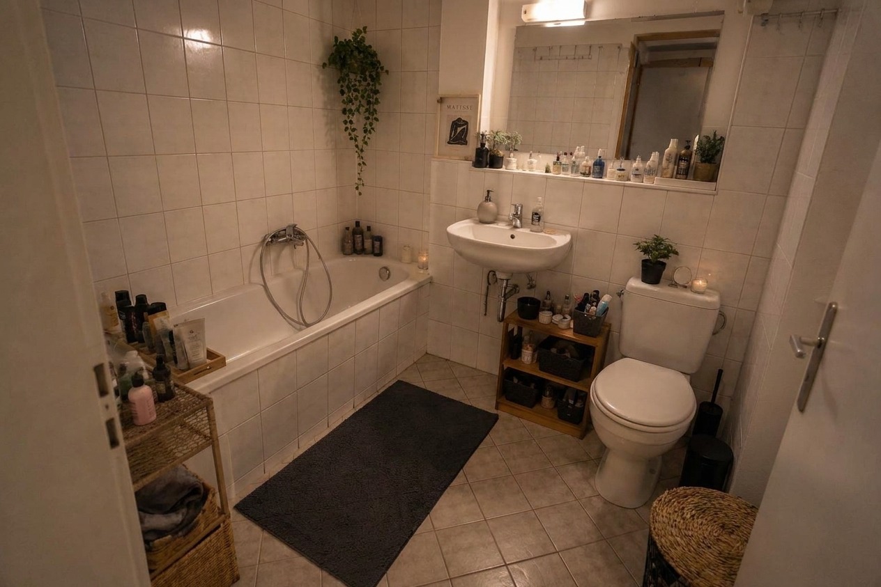 Same bathroom after Authentic Mode editing